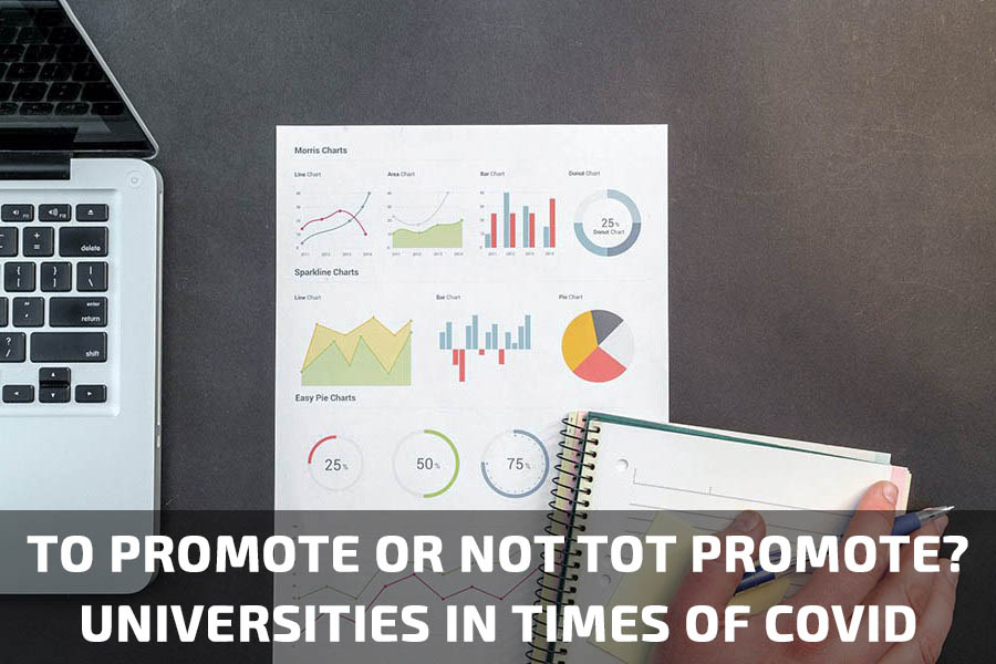To promote or not to promote online? Universities in times of COVID.