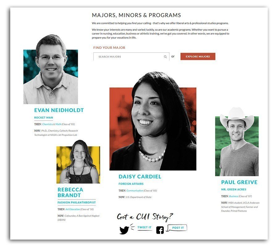 Пример landing page для университетов